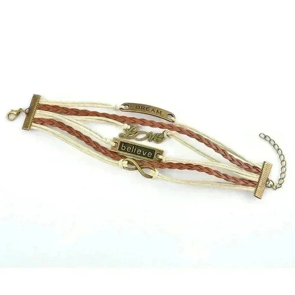 Infinity Love Anchor Believe Dream Bracelet - Picture 6 of 7